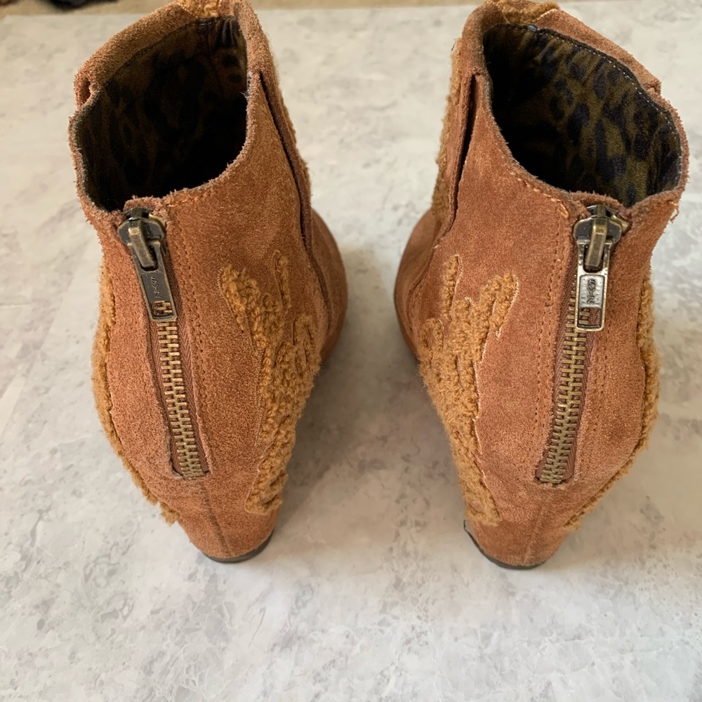 OTBT Ringold Boho Embroidered Wedge Booties 7.5 - Picture 4 of 7